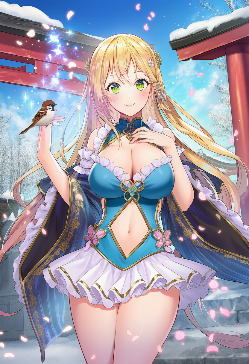 漢服ドレスの女の子