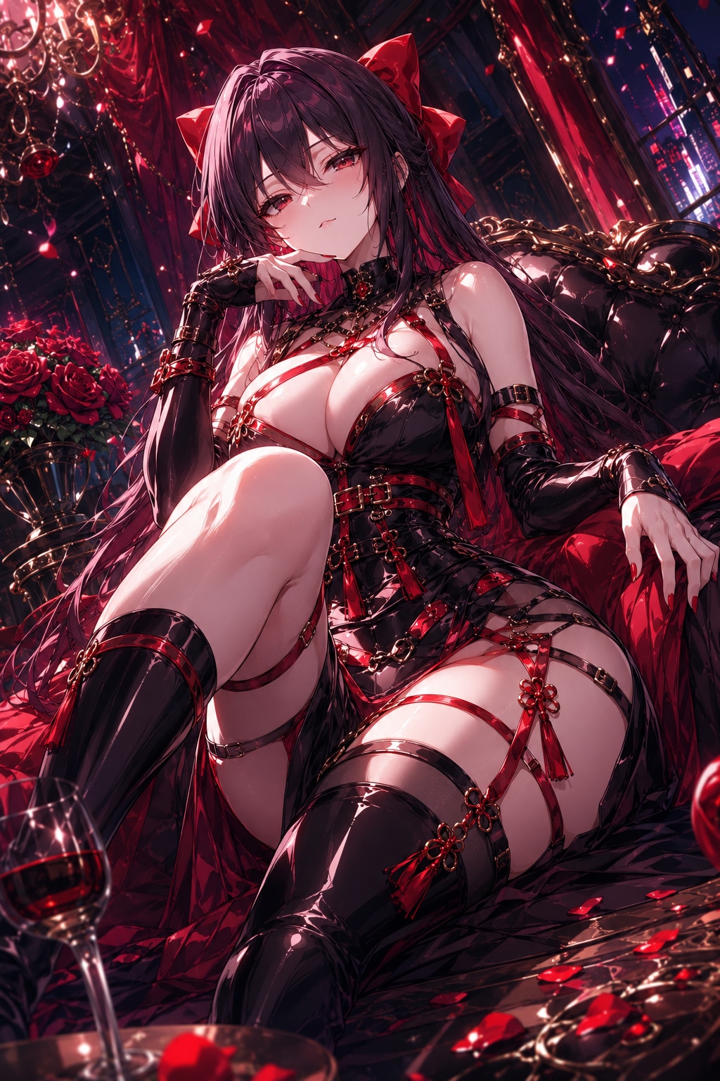 魔王感強いな…リクエストあったのでジト目で蔑むテイストでベース画像を作ってみた。