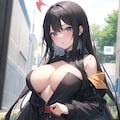 美爆乳黒髪ロングお姉さん 3枚目