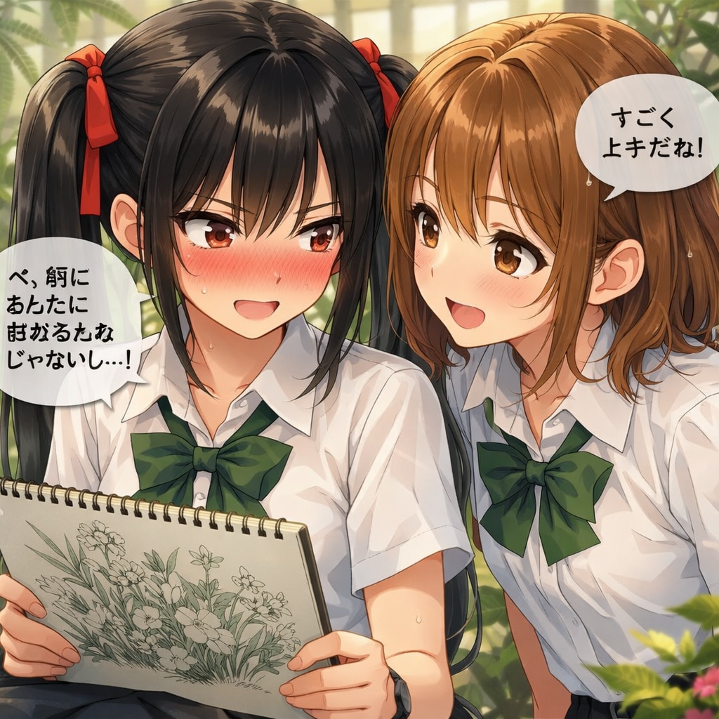 百合のスケッチ（植物学の日　01）