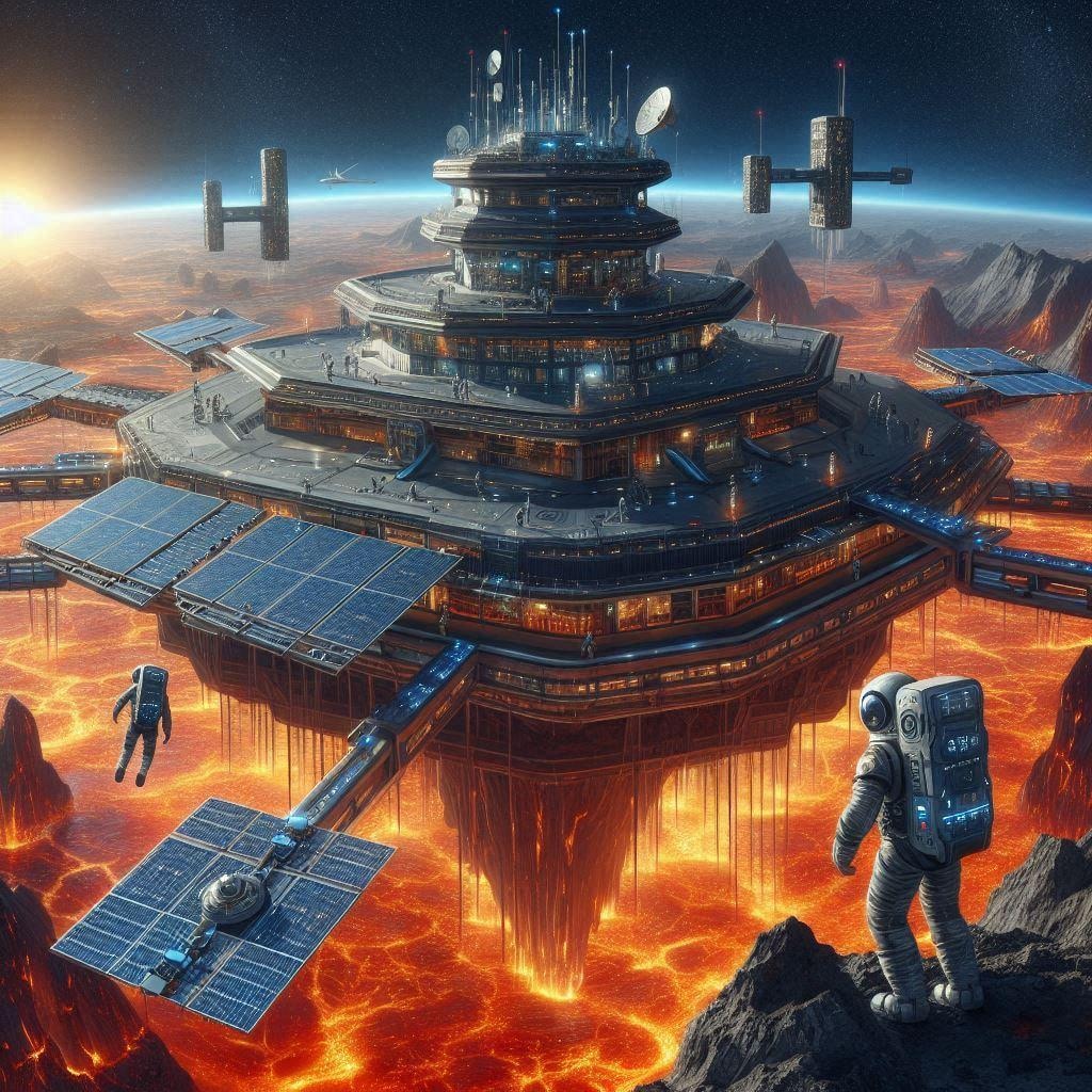 マグマと宇宙ステーション