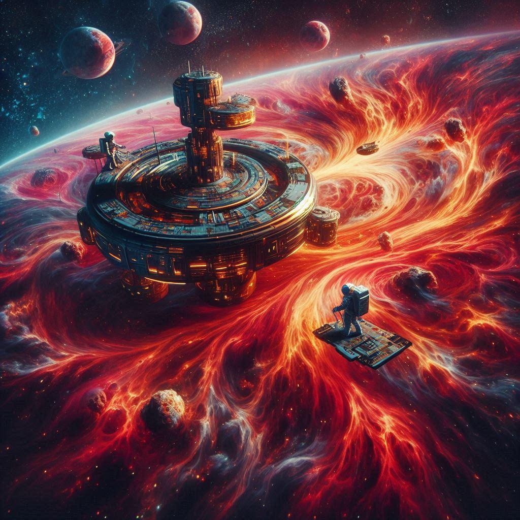 マグマと宇宙ステーション