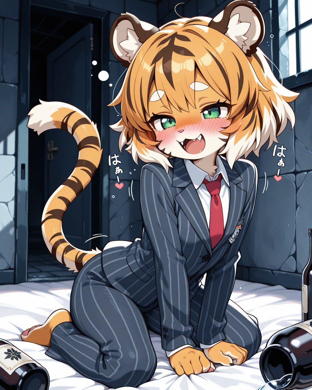 トラ箱に入れられたトラさん