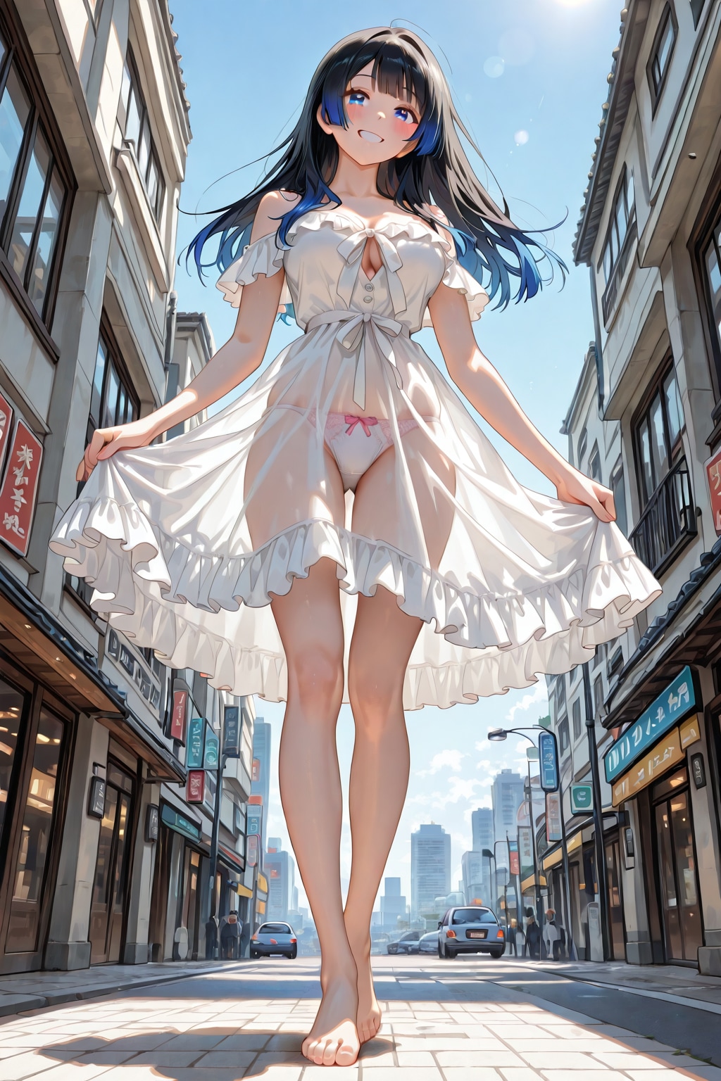 透けちゃったスカート