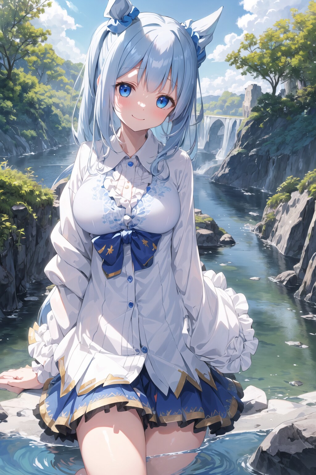 ナノちゃんと水遊び