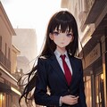 街と黒髪JKちゃん 4枚目