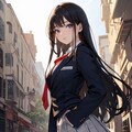 街と黒髪JKちゃん 8枚目