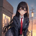 街と黒髪JKちゃん 11枚目