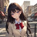 街と黒髪JKちゃん 7枚目