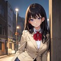街と黒髪JKちゃん 6枚目