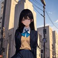 街と黒髪JKちゃん 5枚目