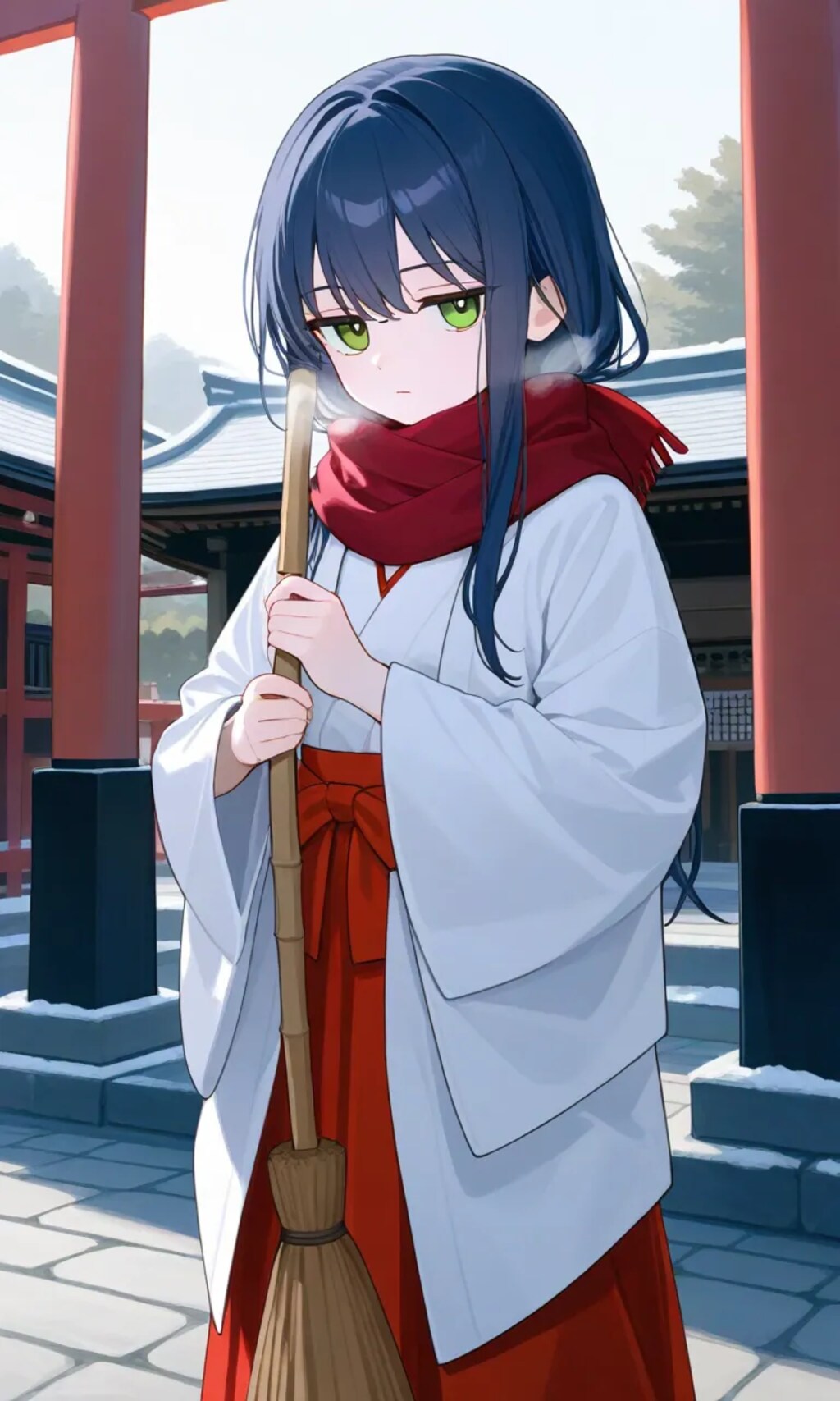 「なんでこんな寒い日まで掃除しないといけないの・・・」