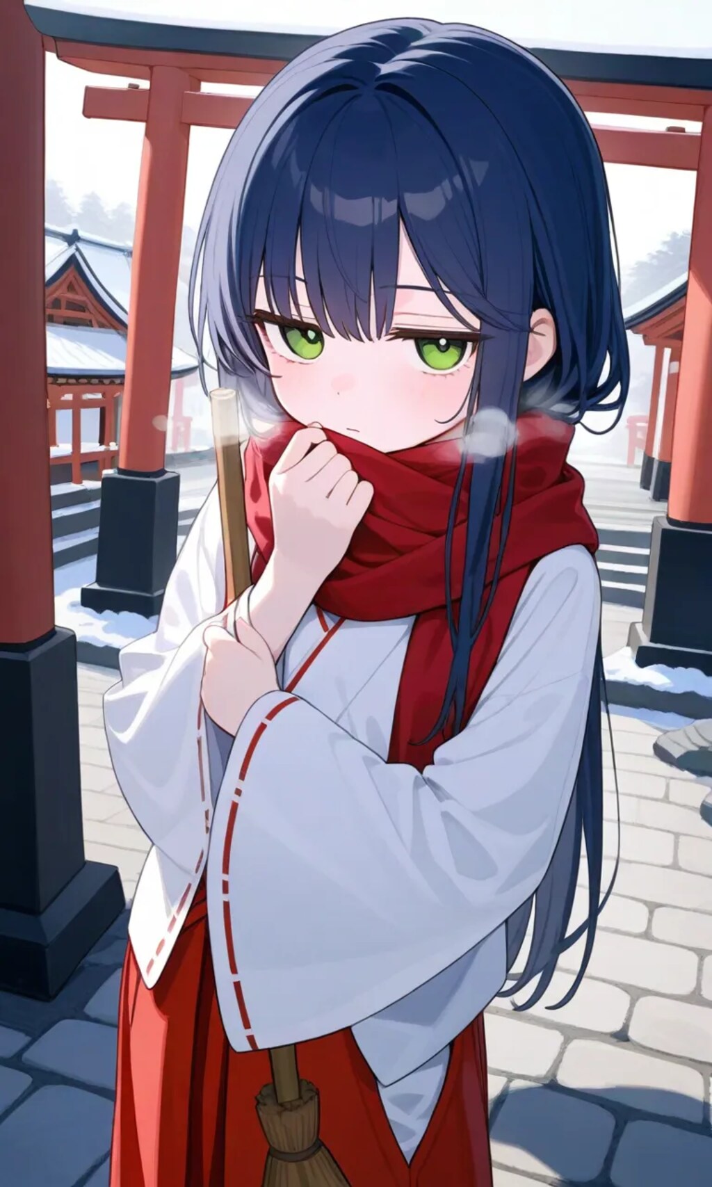 「なんでこんな寒い日まで掃除しないといけないの・・・」