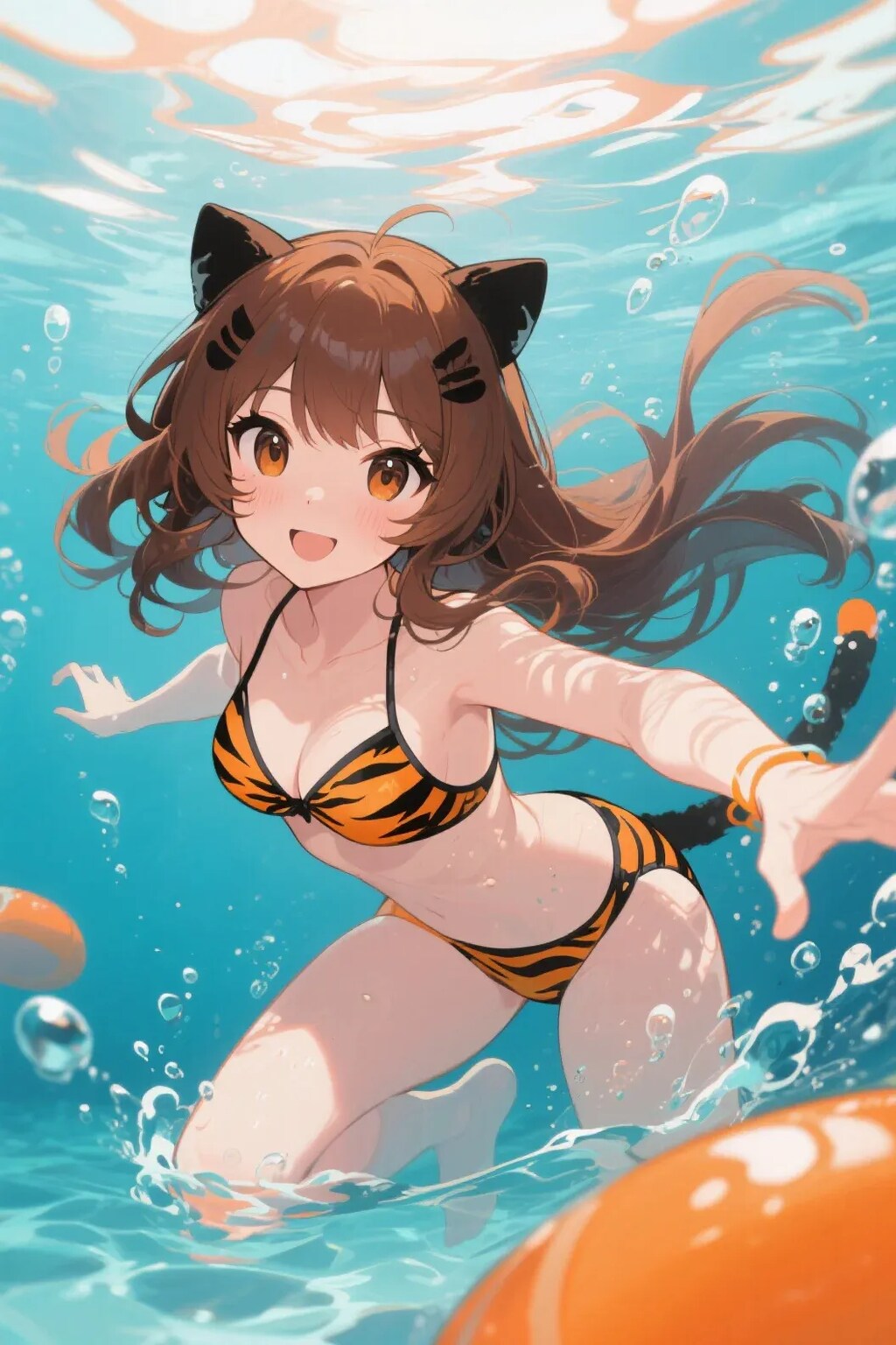 みことちゃんのトラ柄ファッションショー