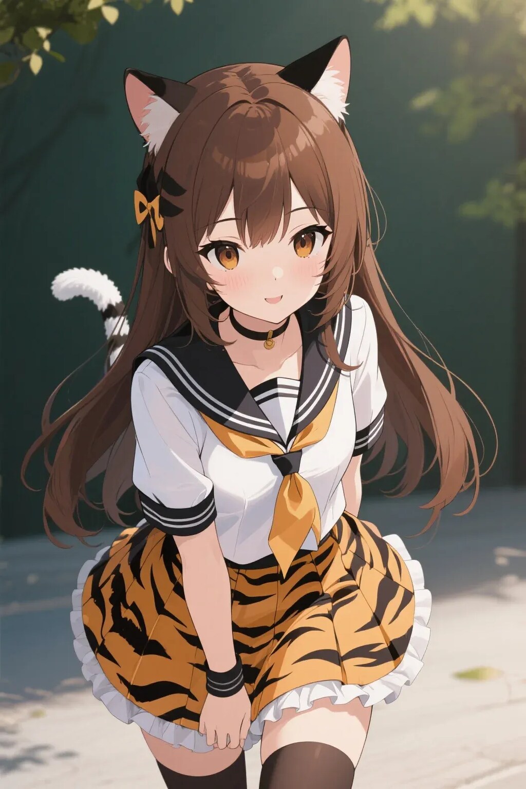 みことちゃんのトラ柄ファッションショー