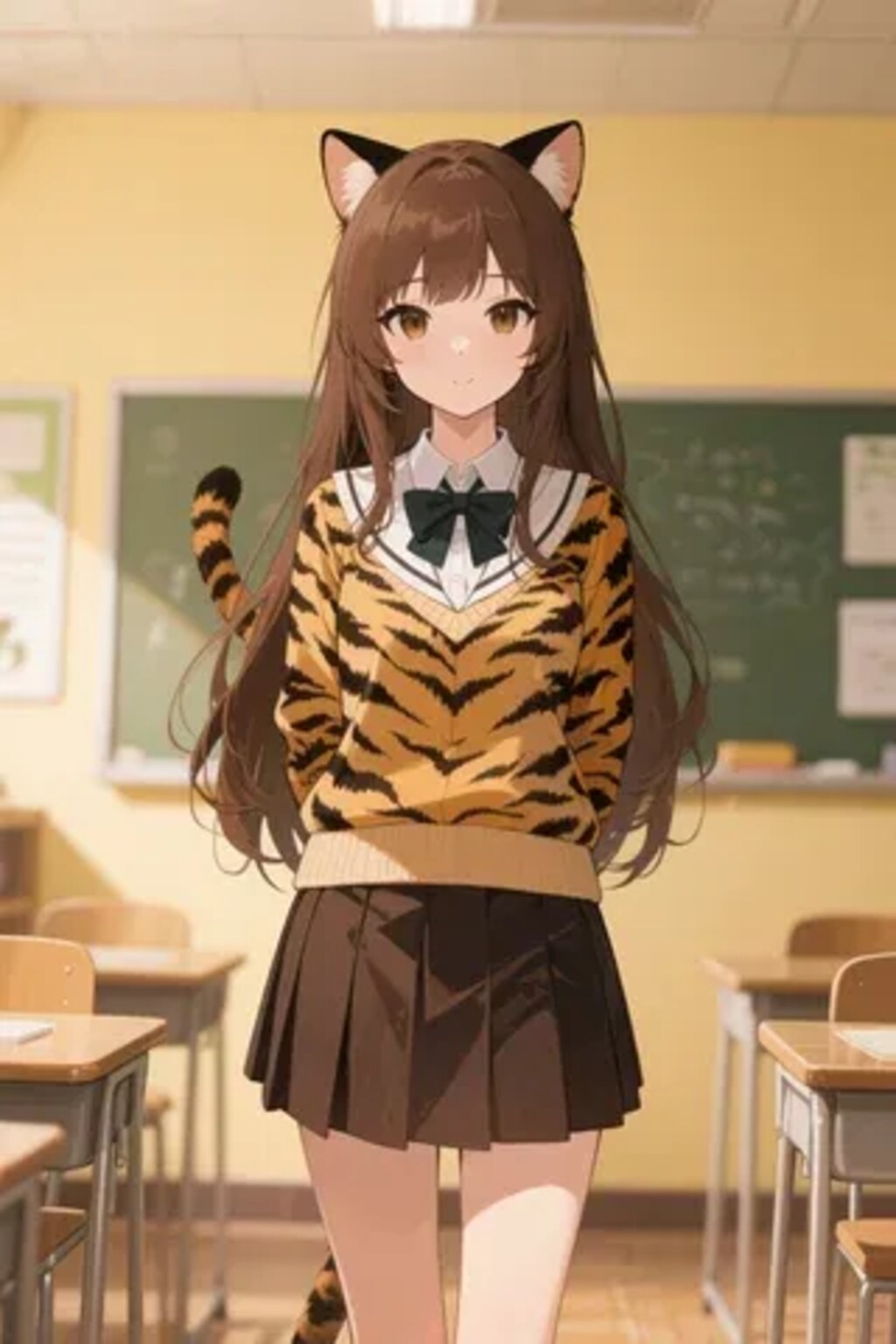 みことちゃんのトラ柄ファッションショー