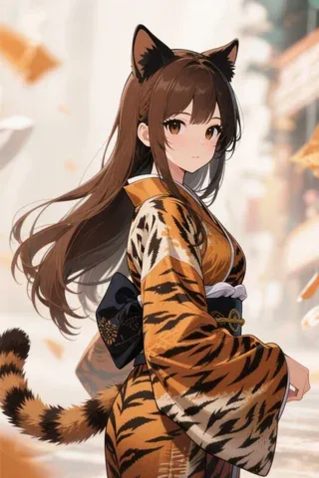 みことちゃんのトラ柄ファッションショー