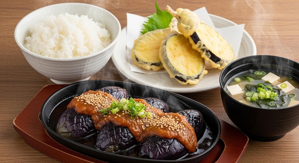 摩訶不思議食堂の那須の味噌ステーキと那須の天麩羅膳