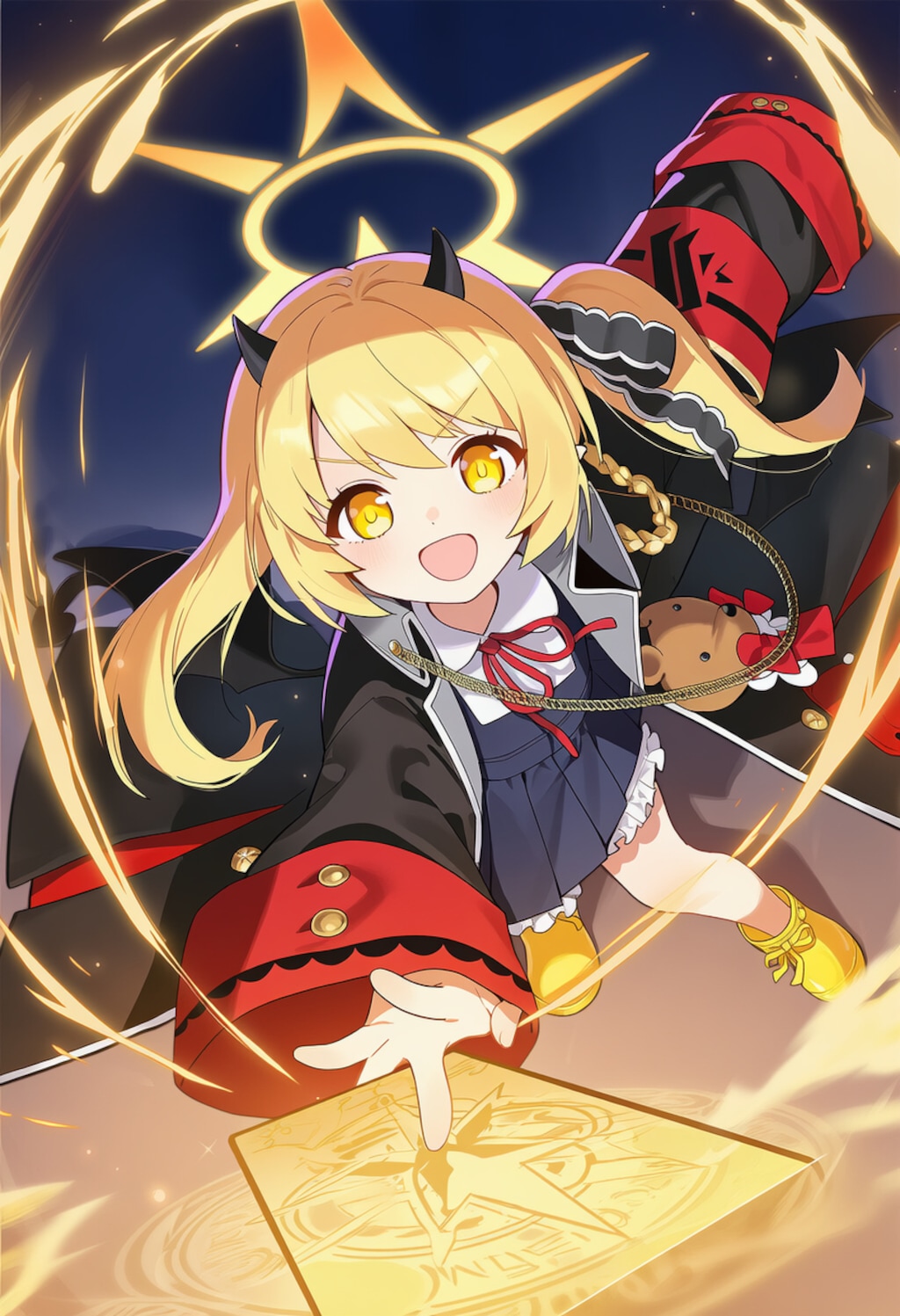 大人のカードを手にしたイブキ