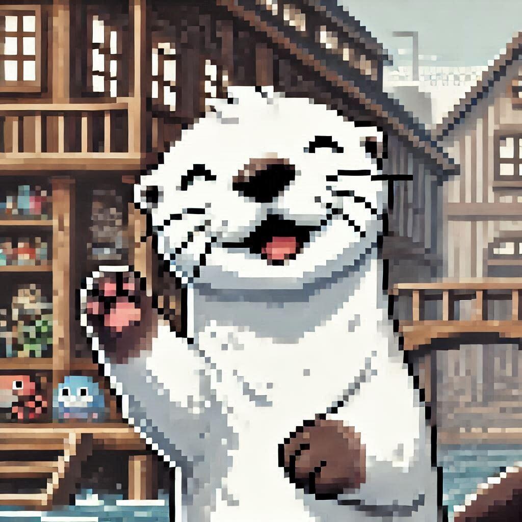 ドット白ラッコ