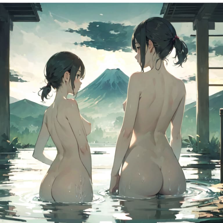 母娘と温泉：ご来光編