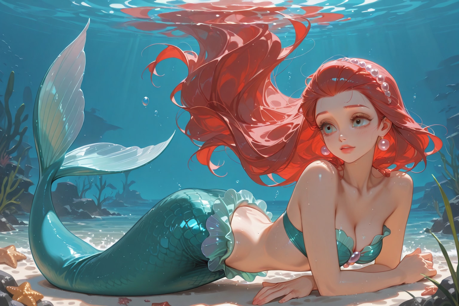 「美しい人魚姫」の写真 | の人気AIイラスト・グラビア