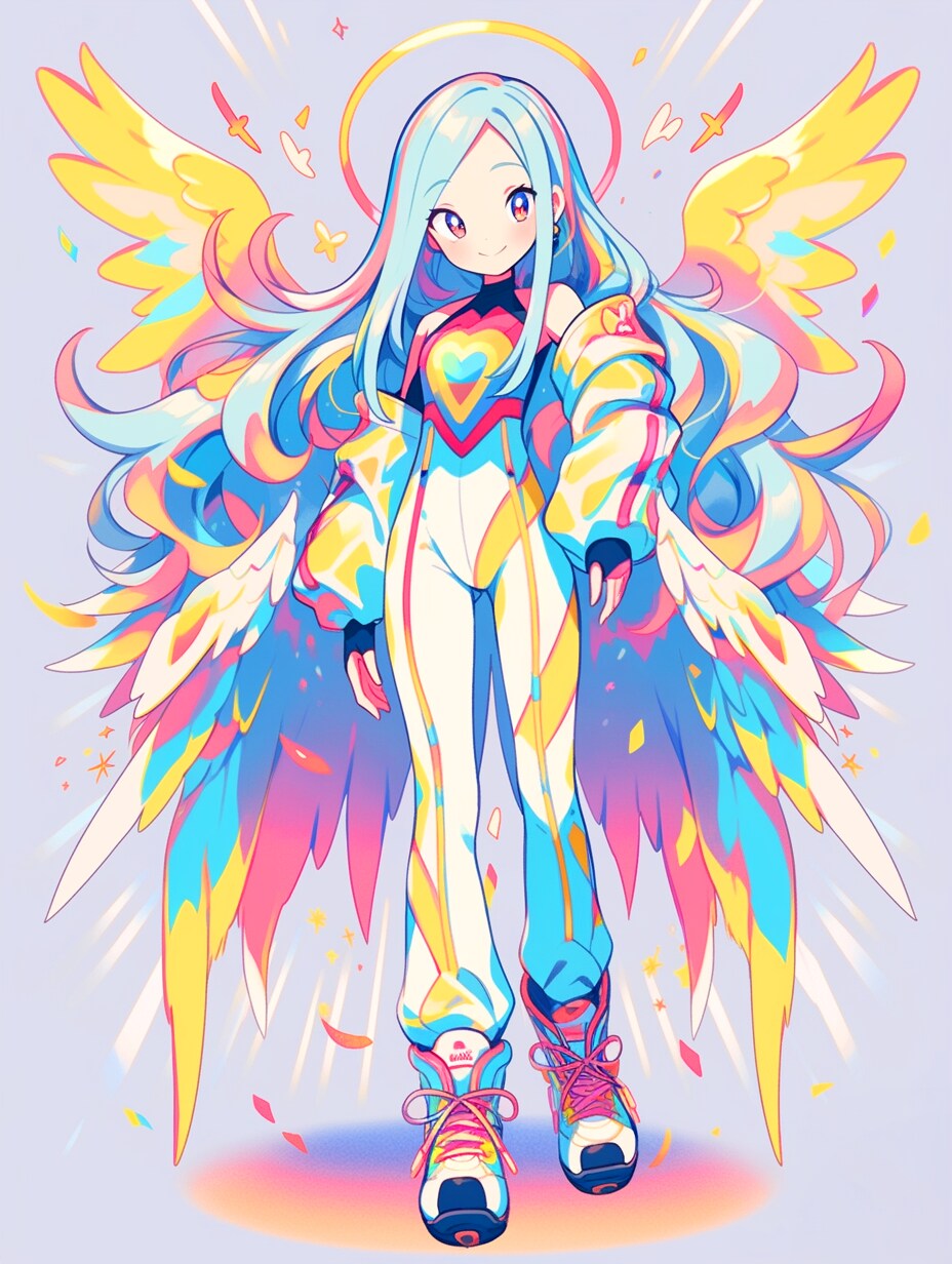 輝く翼の少女 | の人気AIイラスト・グラビア