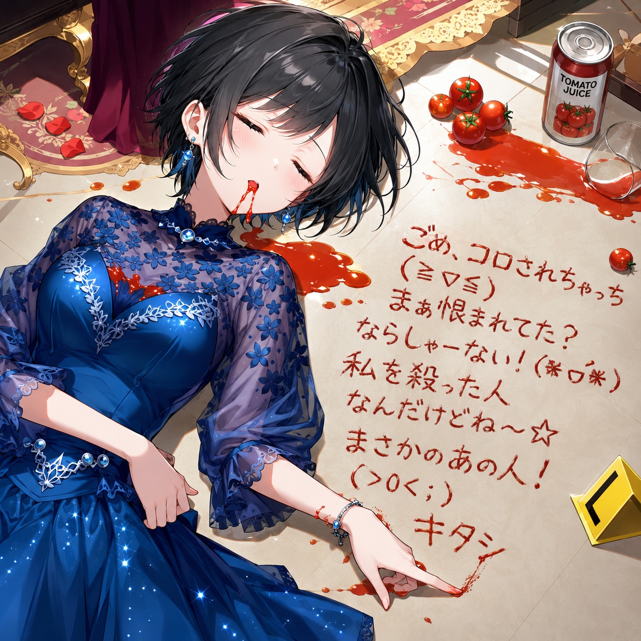 ダイイングメッセージを残す藍音ちゃん | の人気AIイラスト・グラビア