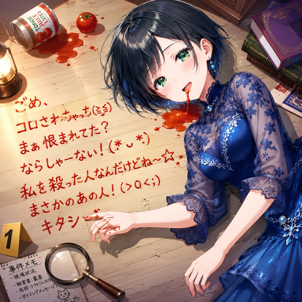 ダイイングメッセージを残す藍音ちゃん
