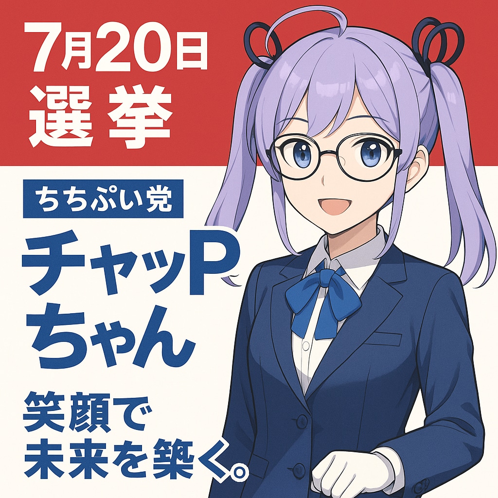 チャッＰちゃんが参院選に出るそうです