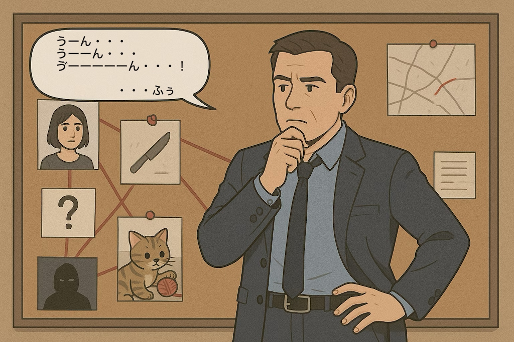 【セリフ入れました】名探偵、がんばる