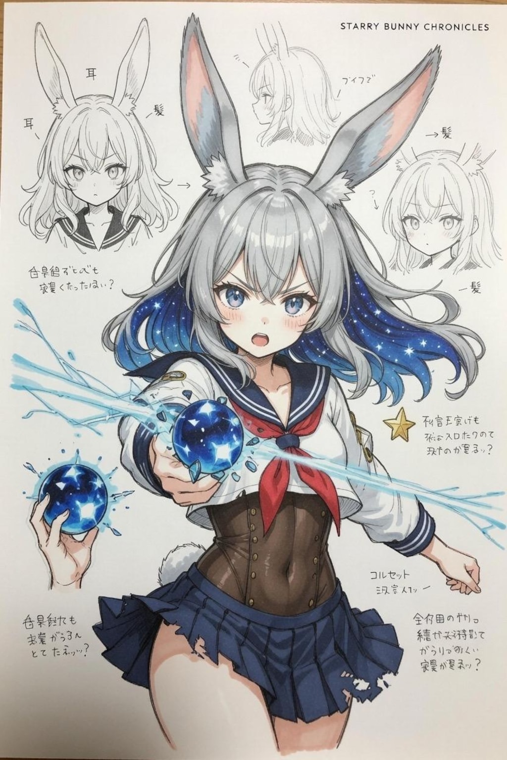 魔法少女　キャラシート付き