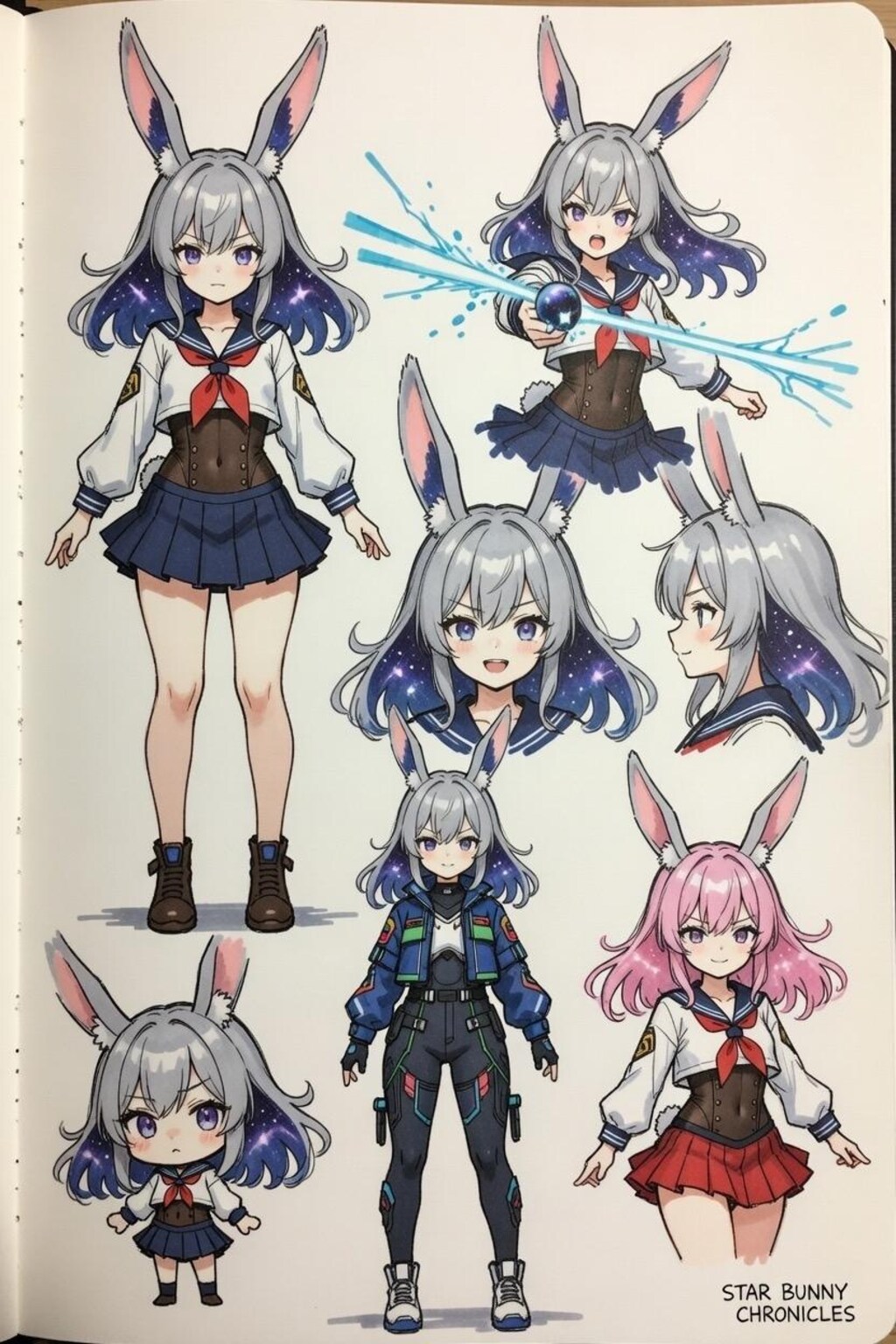 魔法少女　キャラシート付き