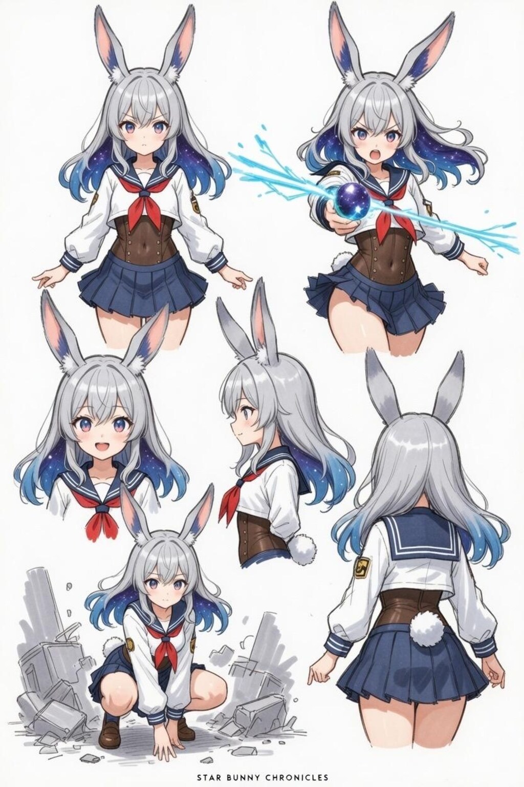 魔法少女　キャラシート付き