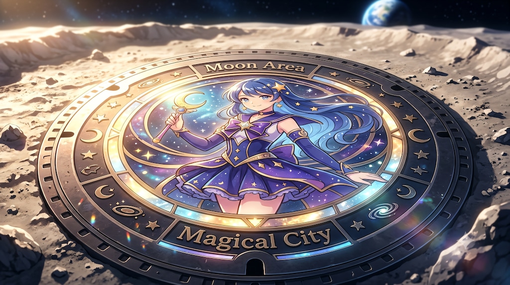 【#マンホールのふた】魔法少女月面基地