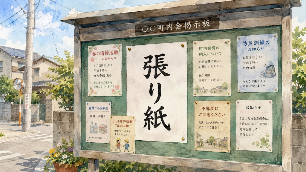 投稿企画[張り紙]の見本とか質問受付のところー