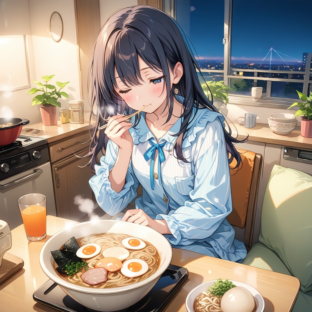 8月25日は即席ラーメン記念日と聞いて | の人気AIイラスト・グラビア