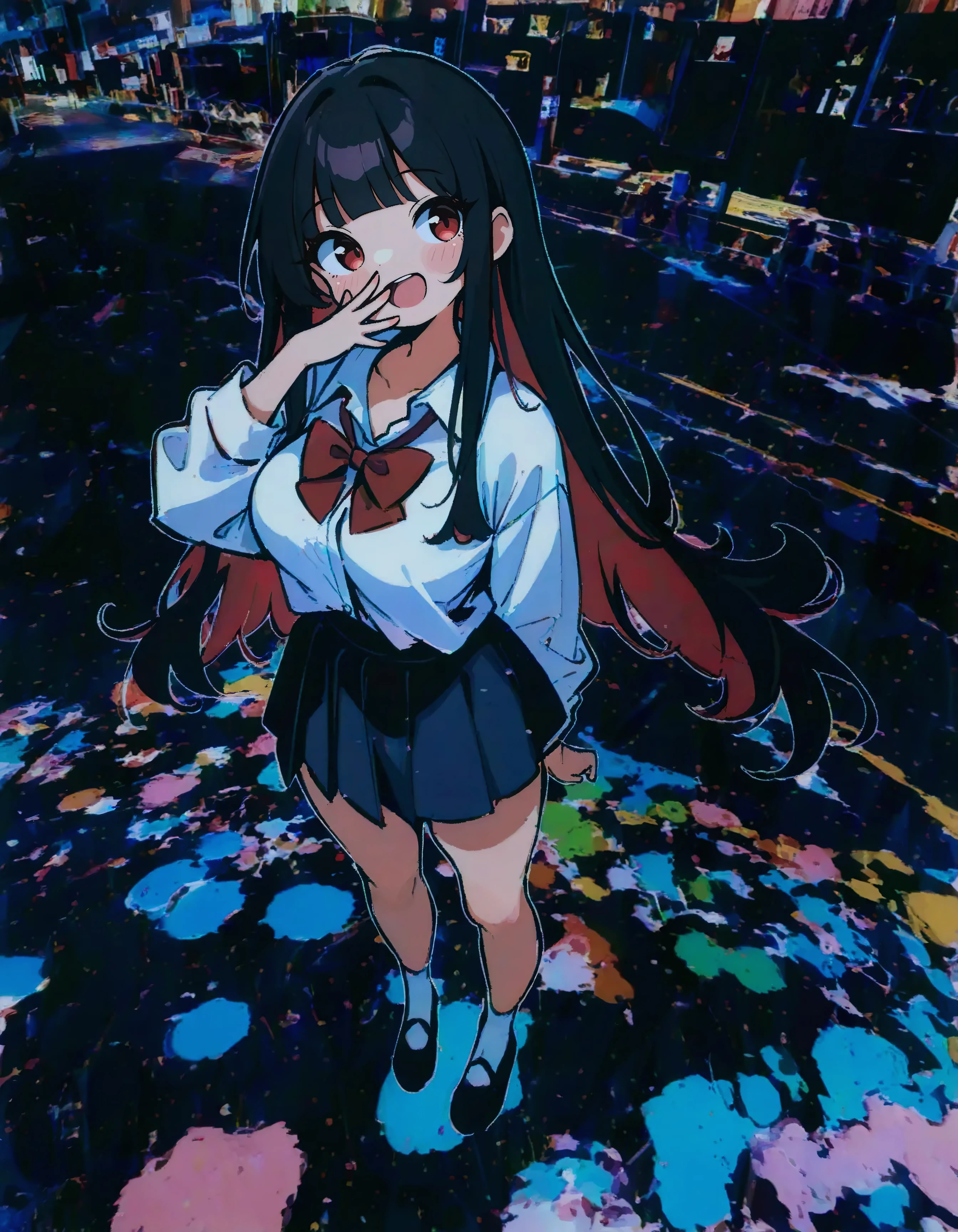 Paint Splatter Serenity | の人気AIイラスト・グラビア