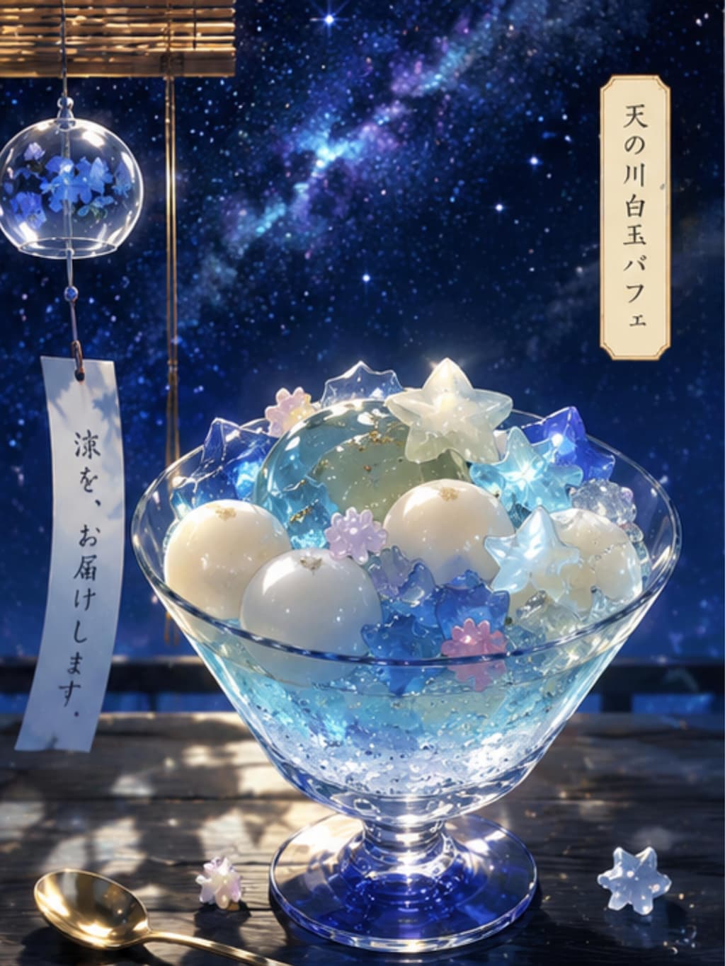 天の川白玉パフェができるまで