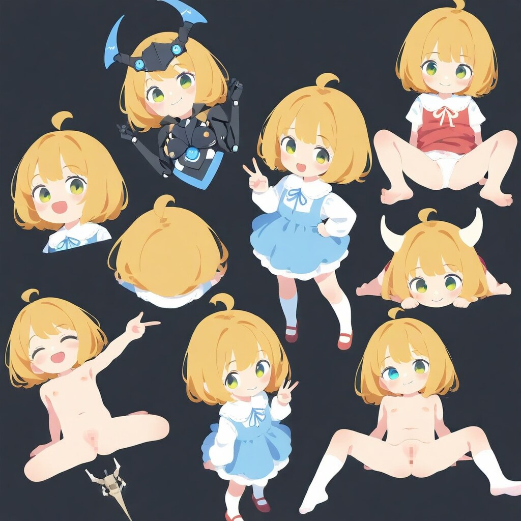 開脚ガールツノガール