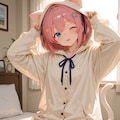 桃華ちゃんで猫の着ぐるみパジャマ(∩´∀`∩)💕 2枚目