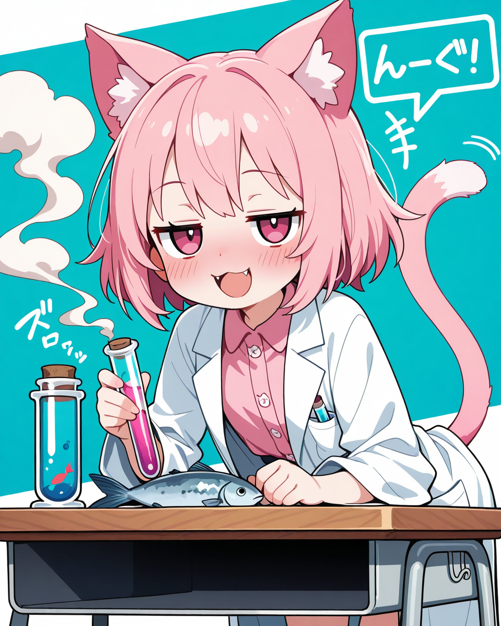 無限におさかにゃが増える薬だにゃん！！