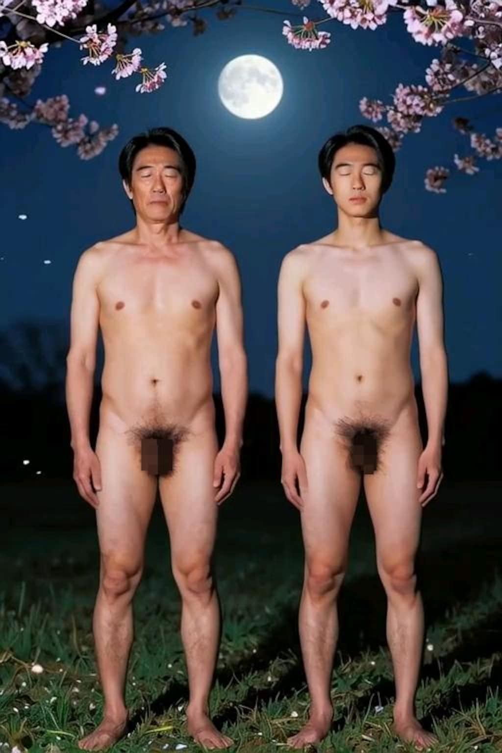 「剛毛娘と剛毛母の散歩」