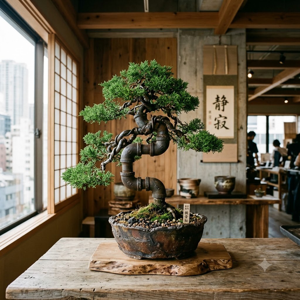 配管盆栽