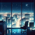 Dalleに夜景を描かせる 8枚目