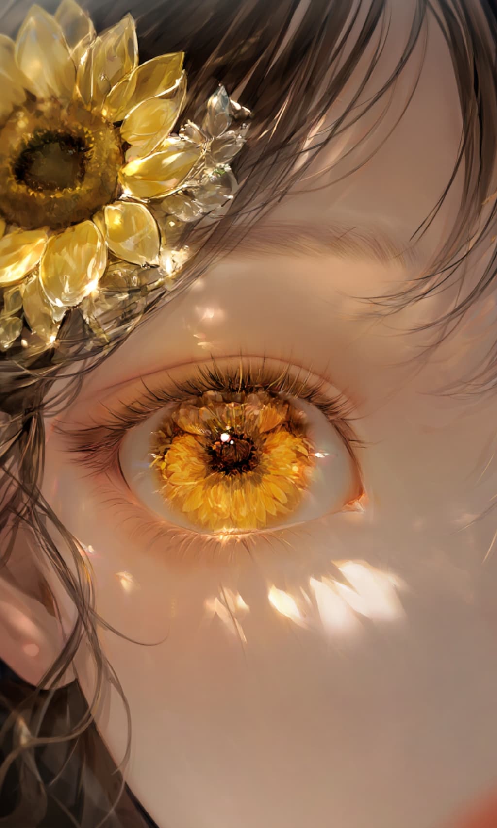 瞳の中の向日葵
