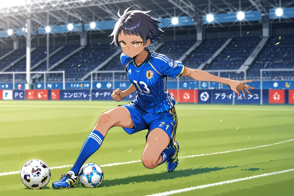 サッカー少女