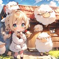 羊牧場と茉莉花ちゃん 3枚目