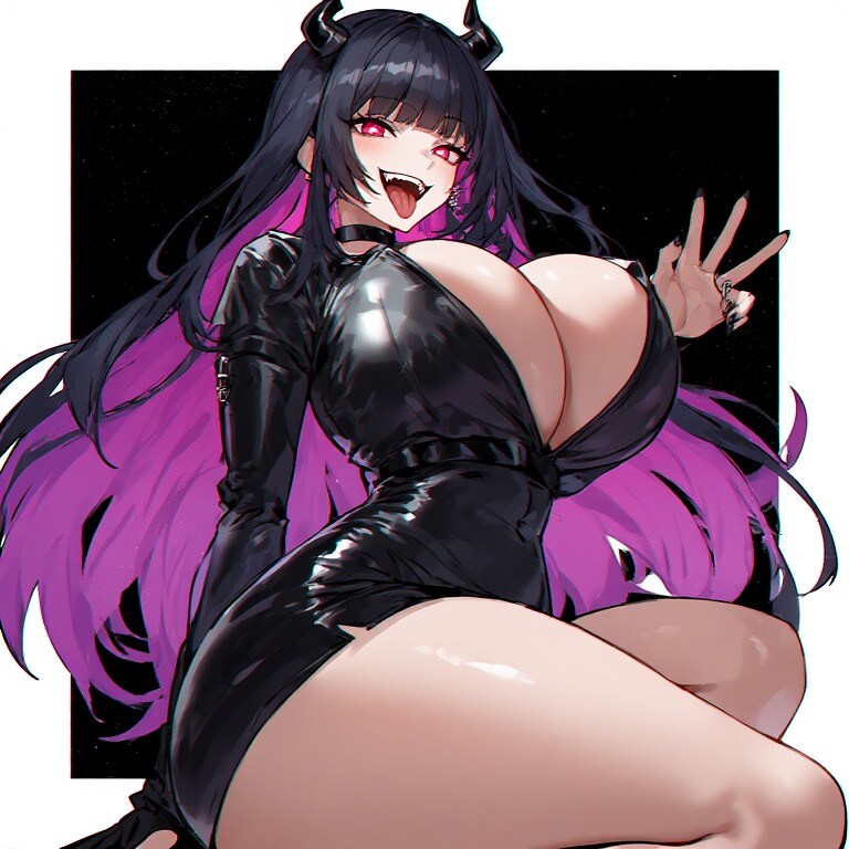 Xで成人向け判定された黒髪ちゃん