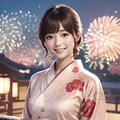 浴衣で花火の れなちゃん 8枚目